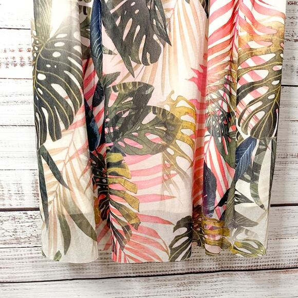Fuzzi Jungle Mesh Print Off the Shoulder Midi Dress, EUC, Size Medium, MSRP $895 - Picture 10 of 10